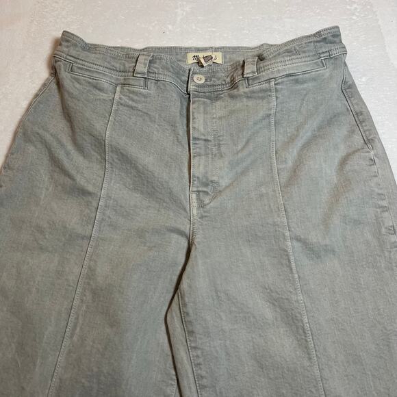 Madewell The Perfect Vintage Wide Leg Jean Size 32 Preppy Classic Preppy Stretch - Picture 6 of 14